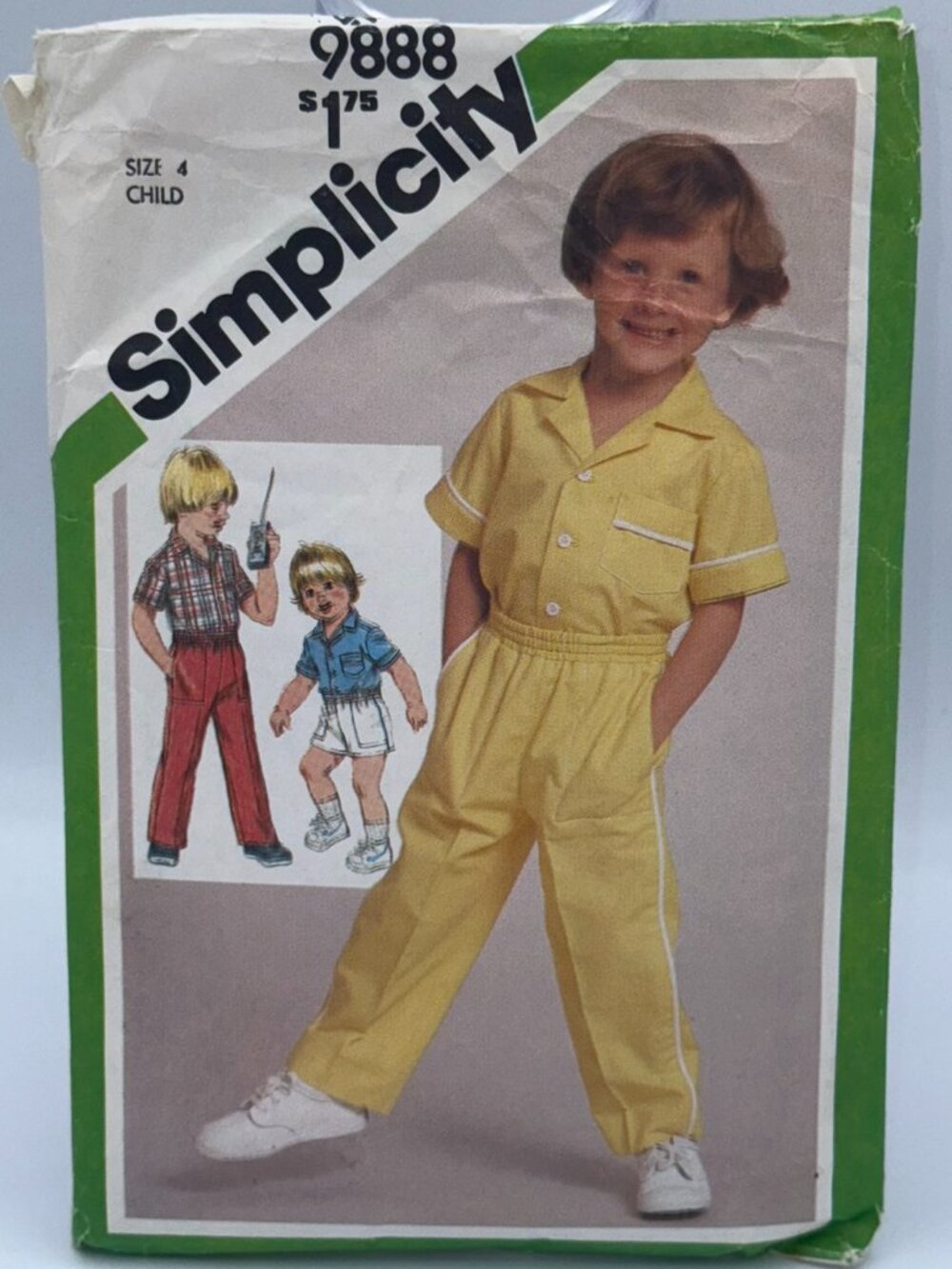 Simplicity 9888 Vintage Child’s Outfit Sewing Pattern – Size 4